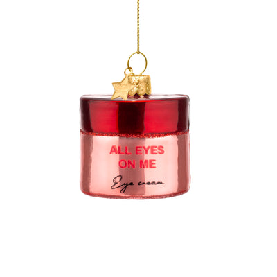 Kerstornament - Vondels potje crème "All Eyes On Me"