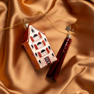 Kerstornament - Vondels Amsterdam Grachtenpand