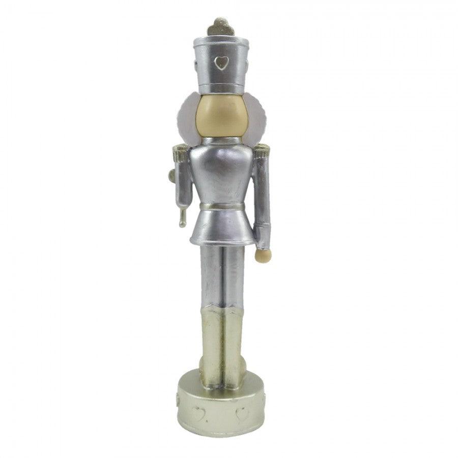 Beeld - Notenkraker Zilverkleurig 24cm