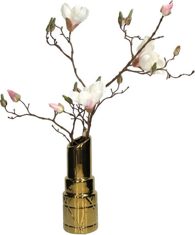 Vaas - Lipstick goudkleurig - JungleHome