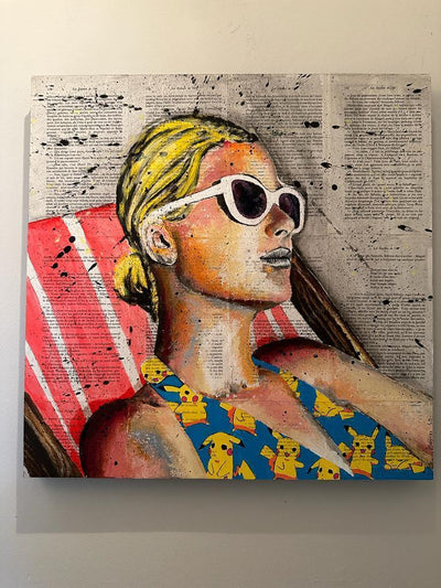 Artwork - Bazévian DelaCapuciniere - Portrait PS 200 - Un apres midi a la plage - JungleHome