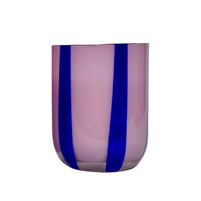 Glas Atina - Lila & Marineblauw