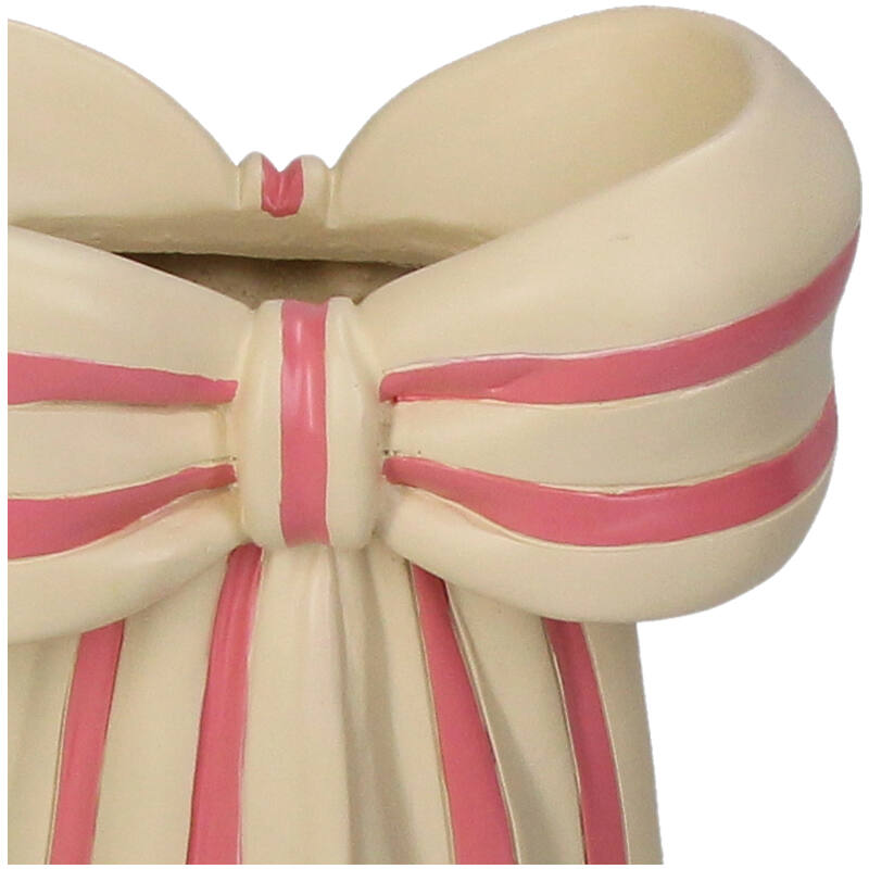 Vaas - Strik Roze/Wit