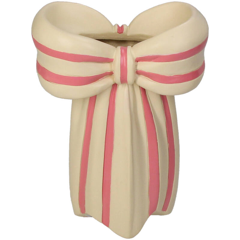 Vaas - Strik Roze/Wit