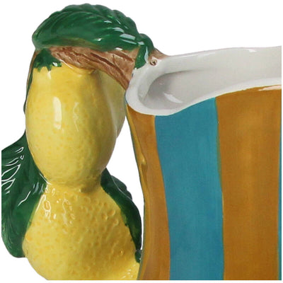 Vaas - Lemon Porselein Aardewerk Blauw/Oranje