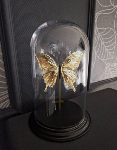 Artwork - Unieke 23kt bladgoud vergulde Ulysses vlinder - JungleHome