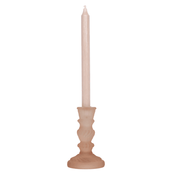 Kandelaar - Glas Frosted Blush antiek - JungleHome