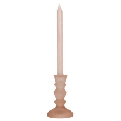Kandelaar - Glas Frosted Blush antiek - JungleHome