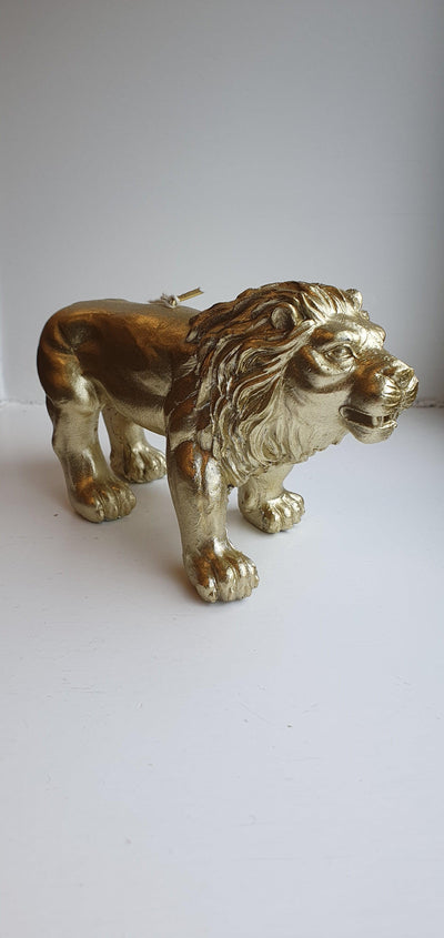 Kaars Leeuw Goudkleurig - JungleHome